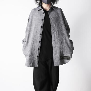 Linen Canvas Chambray Oversized Shirt　NAVY　arco LIMITED EDITION No.23
