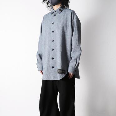 Linen Canvas Chambray Oversized Shirt　BLUE　arco LIMITED EDITION No.16