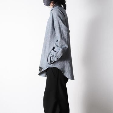 Linen Canvas Chambray Oversized Shirt　BLUE　arco LIMITED EDITION No.17