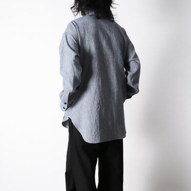 Linen Canvas Chambray Oversized Shirt　BLUE　arco LIMITED EDITION No.18