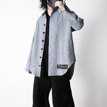 Linen Canvas Chambray Oversized Shirt　BLUE　arco LIMITED EDITION No.24
