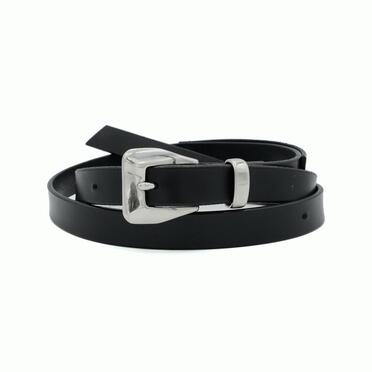POLISH LEATHER BELT　BLACK No.1