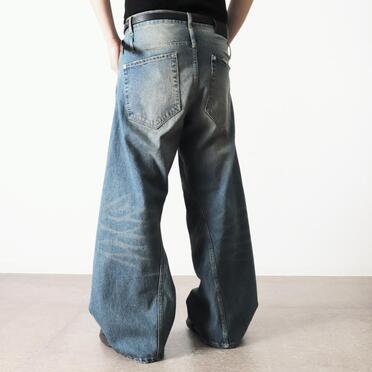 AGING TWISTED DENIM PANTS　L.INDIGO No.16