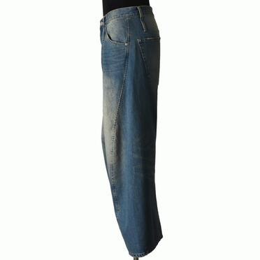 AGING TWISTED DENIM PANTS　L.INDIGO No.3