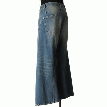 AGING TWISTED DENIM PANTS　L.INDIGO No.4