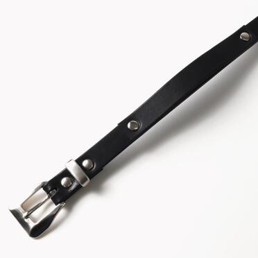 POLISH LEATHER BELT　BLACK No.5
