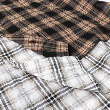 LAYERED DOCKING SHIRT　BROWN CHECK No.14