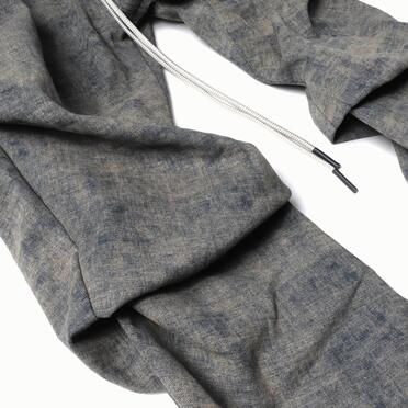 Blended Shades Denim Tuck Boots Cut Pants　STEEL BLUE No.12