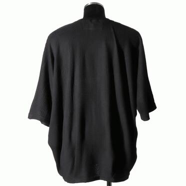 Deformed Stripe Pattern Dolman Tee　BLACK No.5