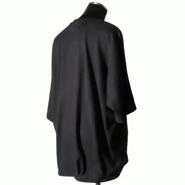 Deformed Stripe Pattern Dolman Tee　BLACK No.6