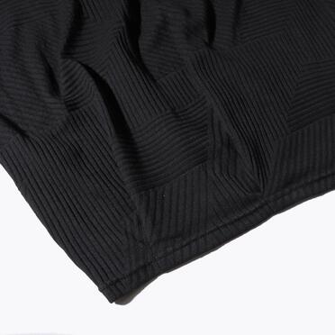 Deformed Stripe Pattern Dolman Tee　BLACK No.11