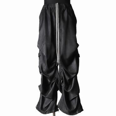 Tuck Wide Pants　UNEVEN D.GY No.1