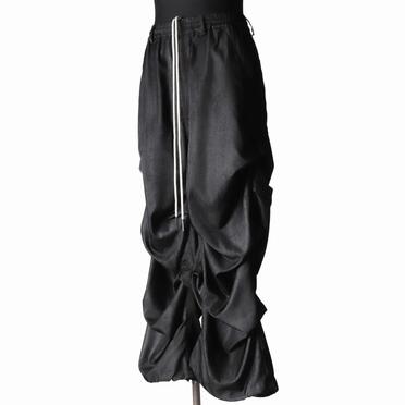 Tuck Wide Pants　UNEVEN D.GY No.2