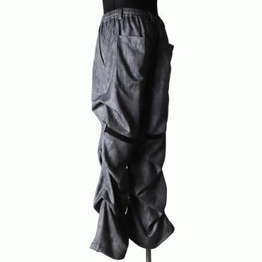 Tuck Wide Pants　UNEVEN GY No.4