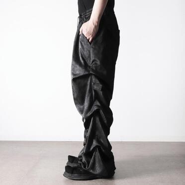 Tuck Wide Pants　BLACK No.17