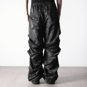Tuck Wide Pants　BLACK No.19