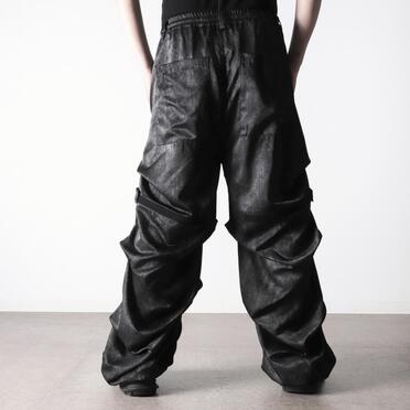 Tuck Wide Pants　BLACK No.20