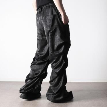 Tuck Wide Pants　BLACK No.21