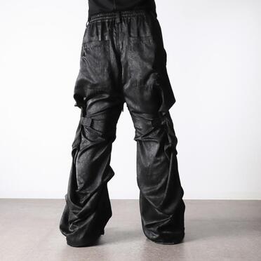 Tuck Wide Pants　BLACK No.23