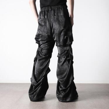 Tuck Wide Pants　BLACK No.24