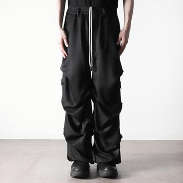Tuck Wide Pants　UNEVEN D.GY No.15