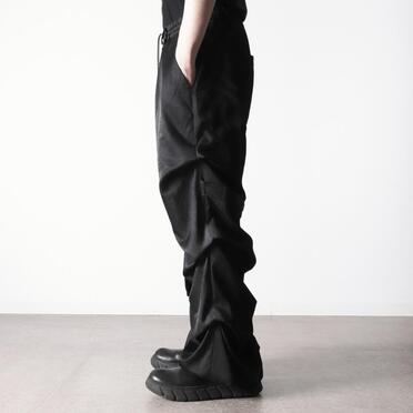 Tuck Wide Pants　UNEVEN D.GY No.17