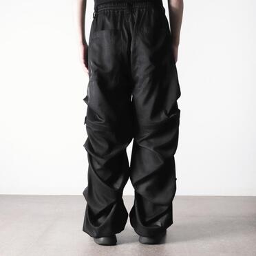 Tuck Wide Pants　UNEVEN D.GY No.19