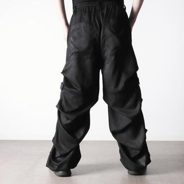 Tuck Wide Pants　UNEVEN D.GY No.20