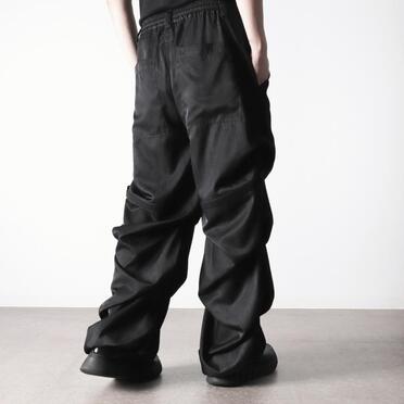 Tuck Wide Pants　UNEVEN D.GY No.21