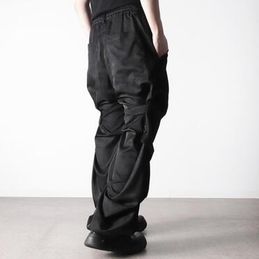 Tuck Wide Pants　UNEVEN D.GY No.23