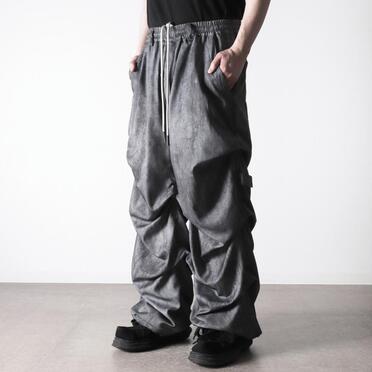 Tuck Wide Pants　UNEVEN GY No.16