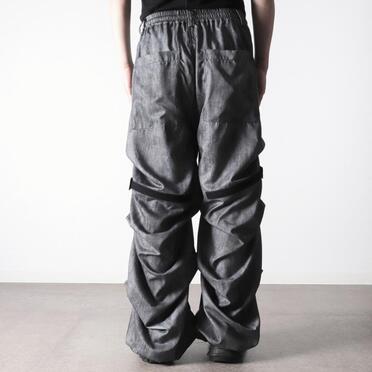 Tuck Wide Pants　UNEVEN GY No.19