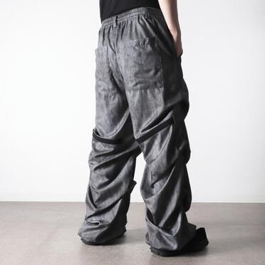 Tuck Wide Pants　UNEVEN GY No.21