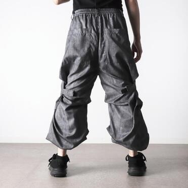 Tuck Wide Pants　UNEVEN GY No.23