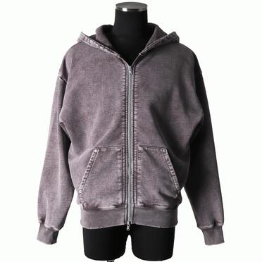 DISTRESSED RIVET HOODIE　FADE GRAY No.1