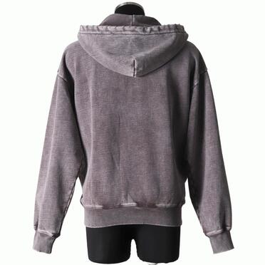 DISTRESSED RIVET HOODIE　FADE GRAY No.5