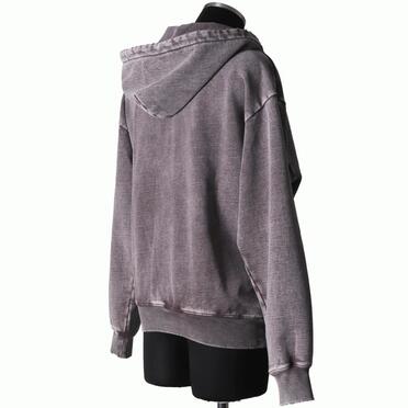 DISTRESSED RIVET HOODIE　FADE GRAY No.6
