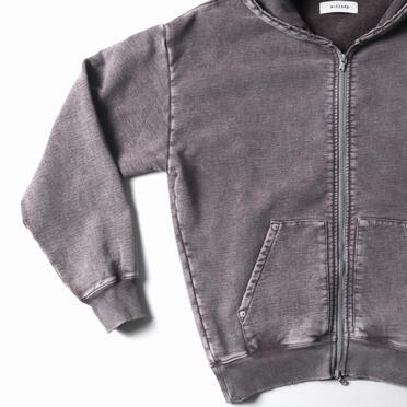 DISTRESSED RIVET HOODIE　FADE GRAY No.8