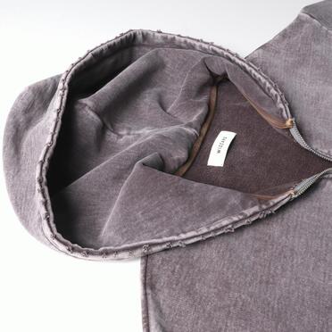 DISTRESSED RIVET HOODIE　FADE GRAY No.9