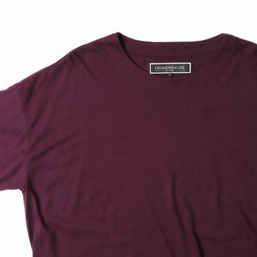CrewNeck Long S/S TEE　WINE RED No.7