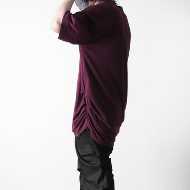 CrewNeck Long S/S TEE　WINE RED No.18