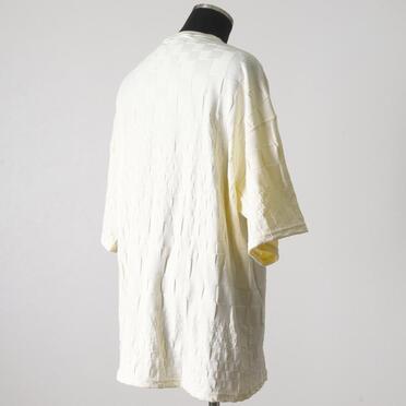 Gradient Plaid Pattern Jumbo Tee　CREAM No.6