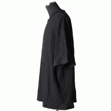 Gradient Plaid Pattern Jumbo Tee　BLACK No.3