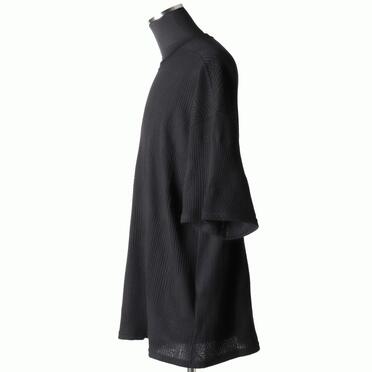 Deformed Stripe Pattern Jumbo Tee　BLACK No.3