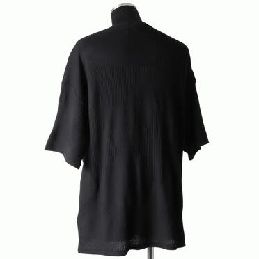 Deformed Stripe Pattern Jumbo Tee　BLACK No.4