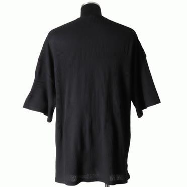 Deformed Stripe Pattern Jumbo Tee　BLACK No.5