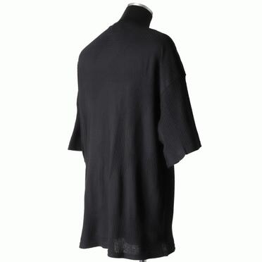 Deformed Stripe Pattern Jumbo Tee　BLACK No.6