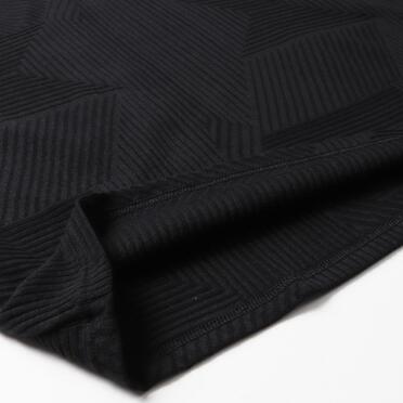 Deformed Stripe Pattern Jumbo Tee　BLACK No.10