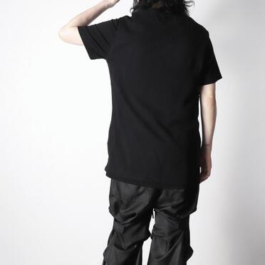 Deformed Stripe Pattern Tank Top　BLACK No.18