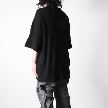 Deformed Stripe Pattern Jumbo Tee　BLACK No.14